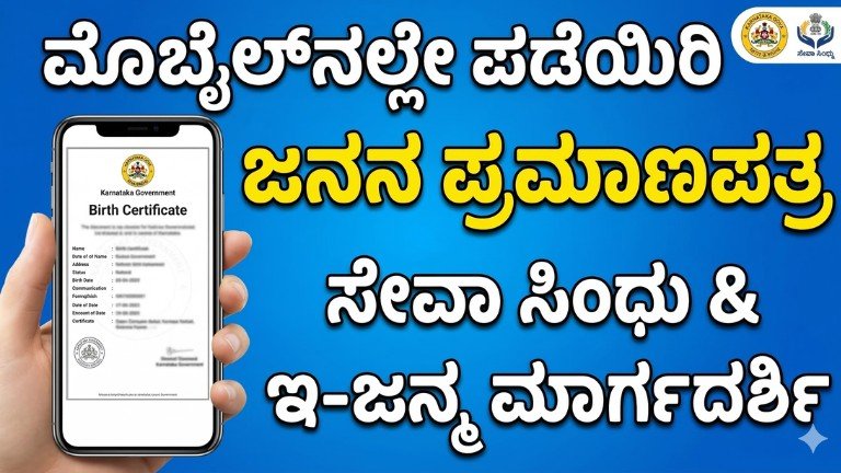 Birth Certificate Online Apply Karnataka Mobile Guide
