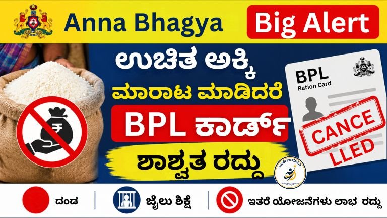 Anna Bhagya BPL Card -ಅಕ್ಕಿ ಮಾರಾಟ ಮಾಡಿದರೆ BPL ಕಾರ್ಡ್ ರದ್ದು ಎಚ್ಚರಿಕೆ