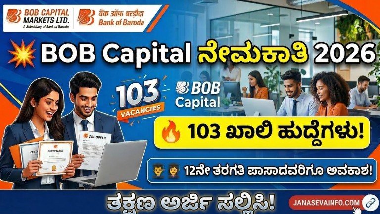 BOB Capital Recruitment 2026 apply online 103 posts