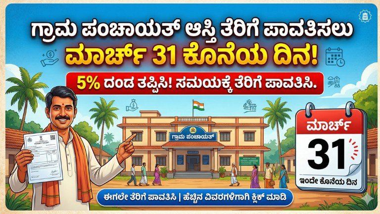 Gram Panchayat Property Tax last date March 31 Karnataka