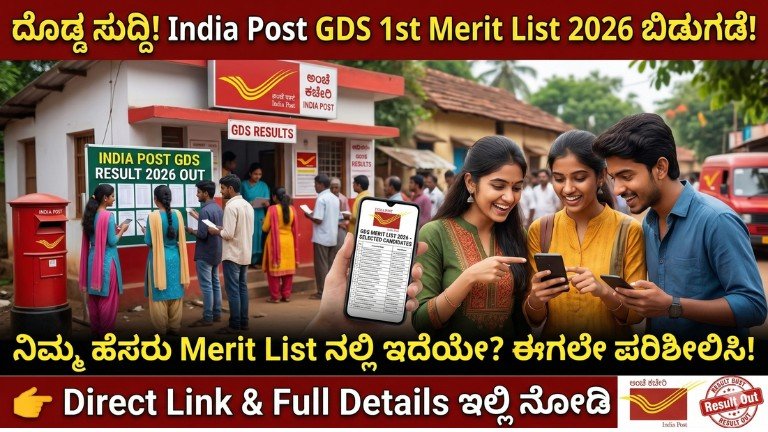India Post GDS 1st Merit List 2026 PDF Download