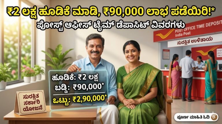 Post Office Time Deposit scheme ₹2 lakh investment interest calculation