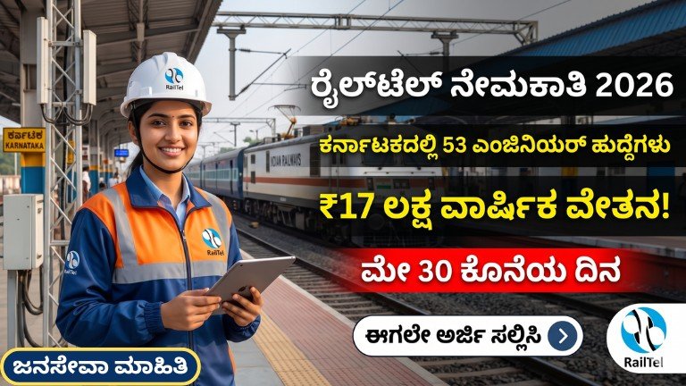 RailTel Recruitment 2026 Karnataka engineer and technician jobs notification with ₹17 lakh salary opportunity